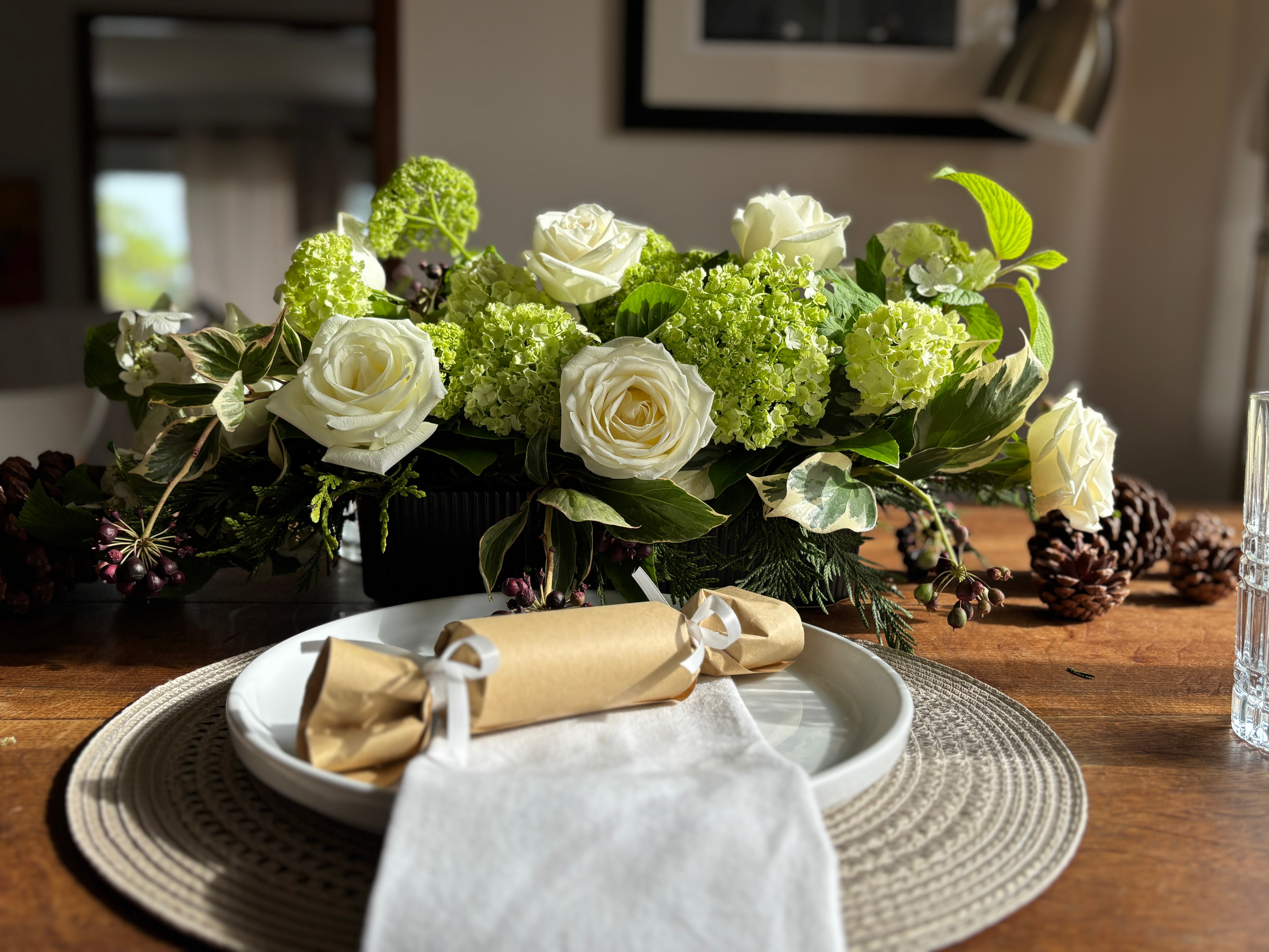 Christmas Table Flower Arrangements