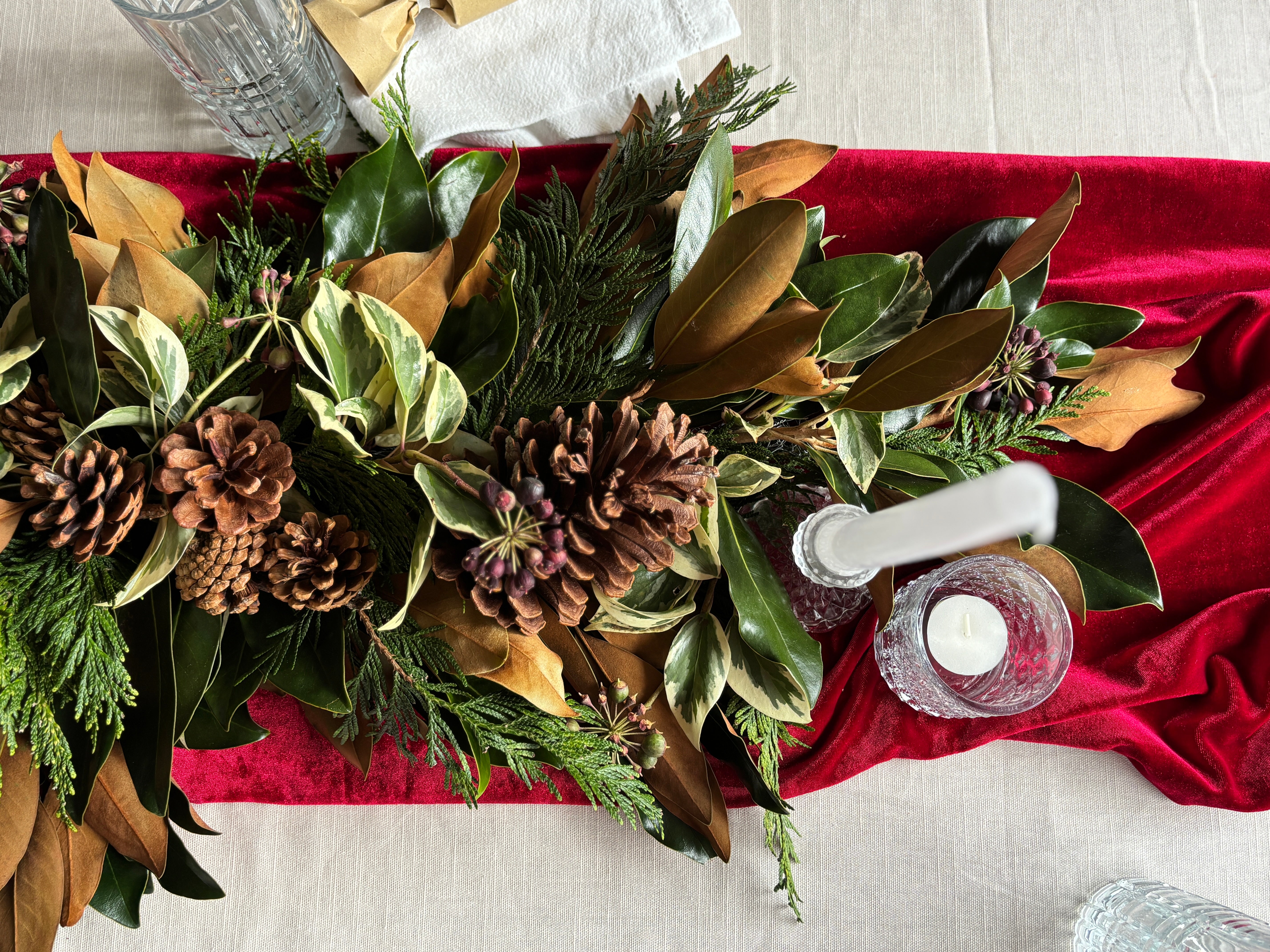 Christmas Table Flower Arrangements