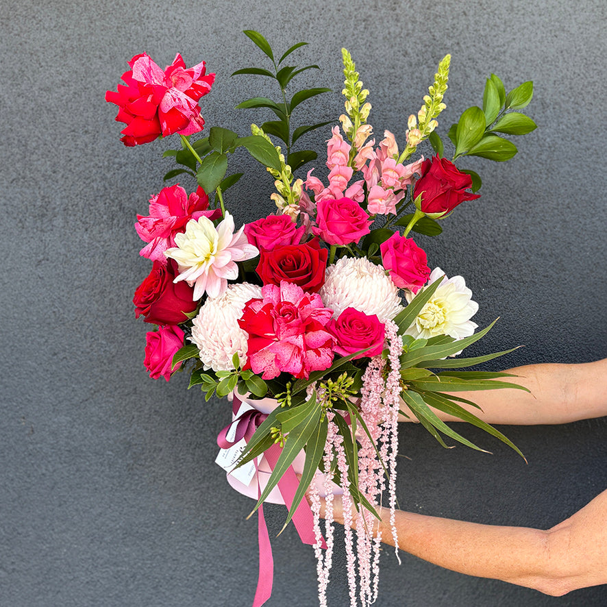 Valentine’s Day - Hat Box Flower Arrangement