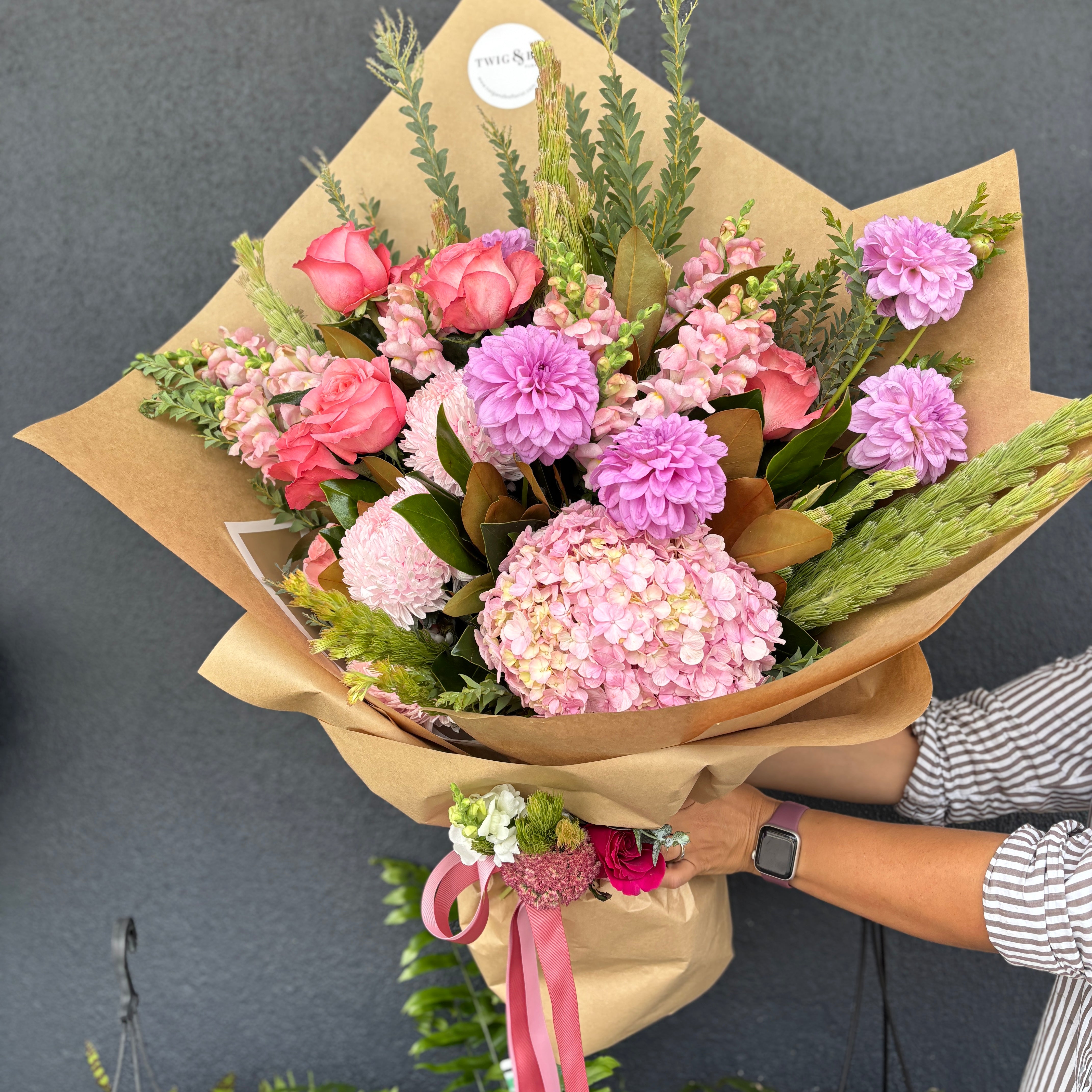 Lucy - Soft Pastel Flower Arrangement