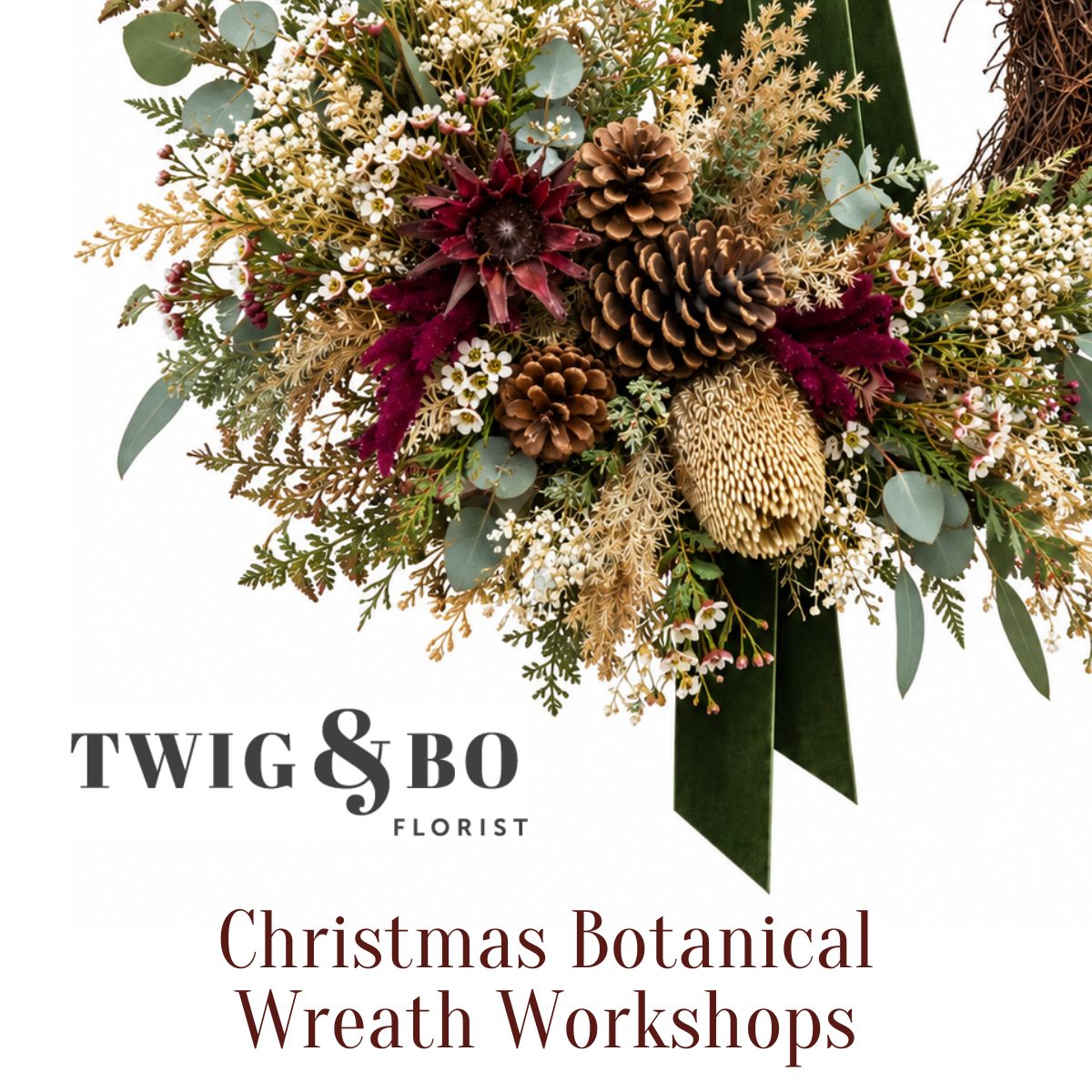 Christmas Botanical Wreath Workshops