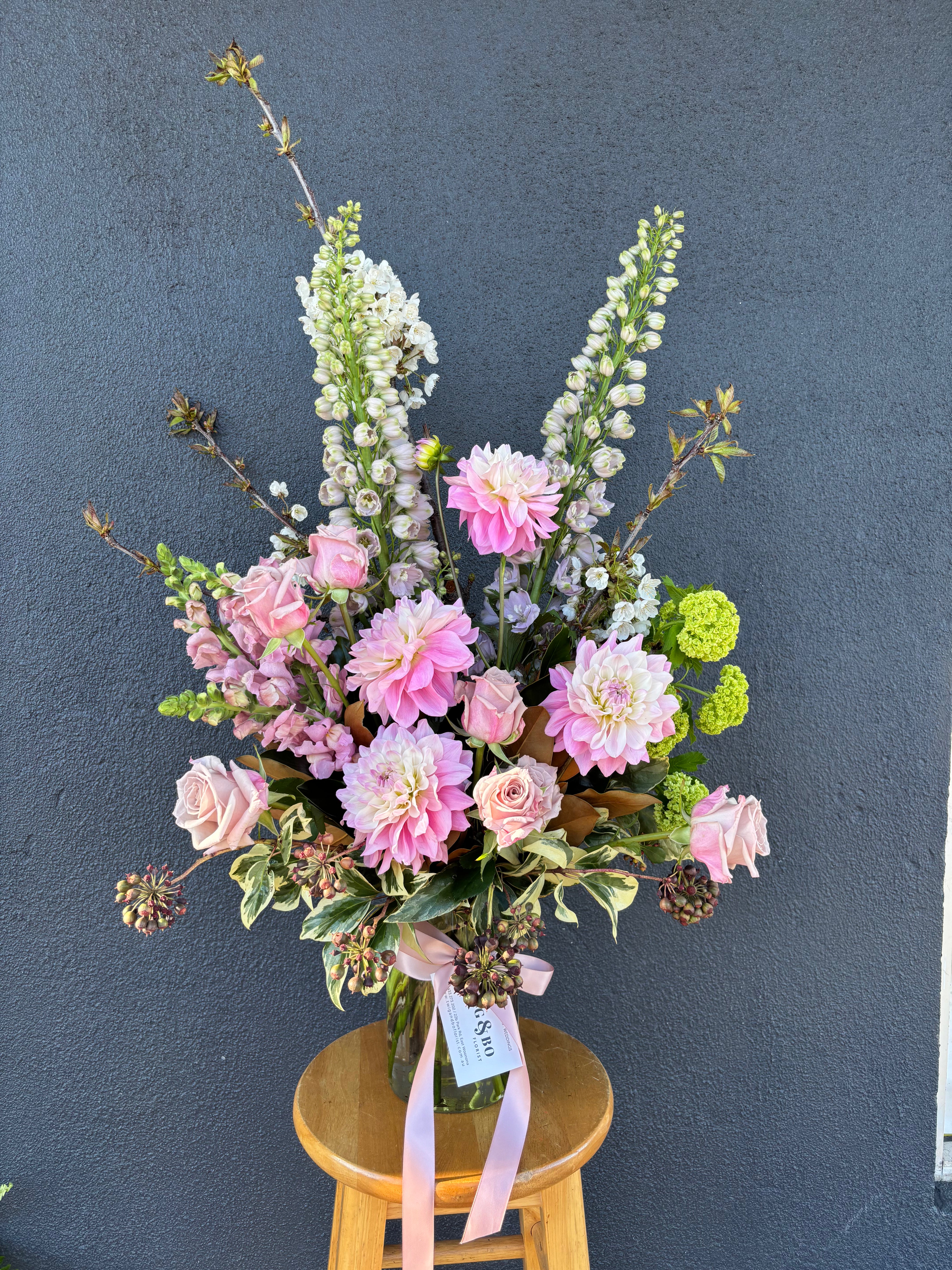 Lucy - Soft Pastel Flower Arrangement