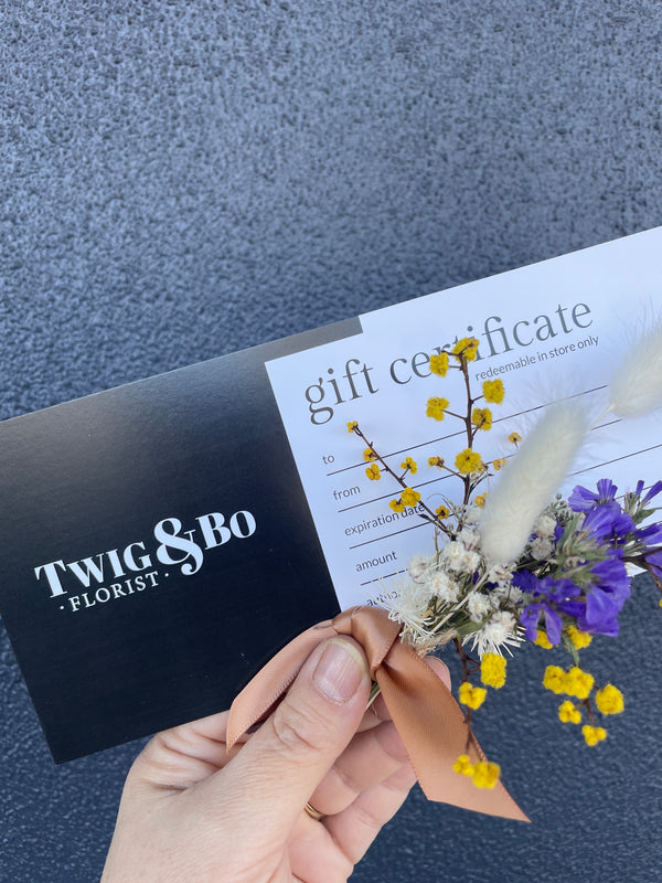 Twig & Bo // Gift Voucher