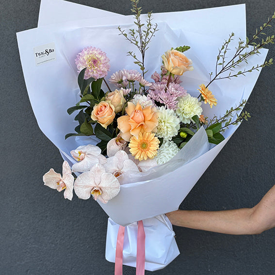 The Goddess; Pastel Fresh Seasonal Flower Arrangement