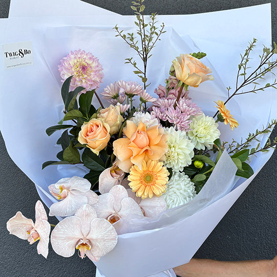 The Goddess; Pastel Fresh Seasonal Flower Arrangement