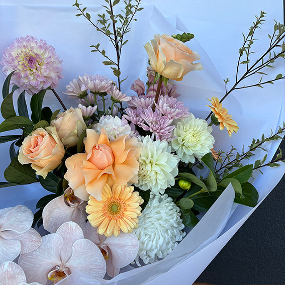 The Goddess; Pastel Fresh Seasonal Flower Arrangement
