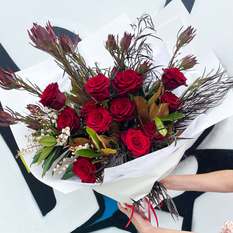 ‘Amore’ Valentine's Day Red Roses Flower Arrangement
